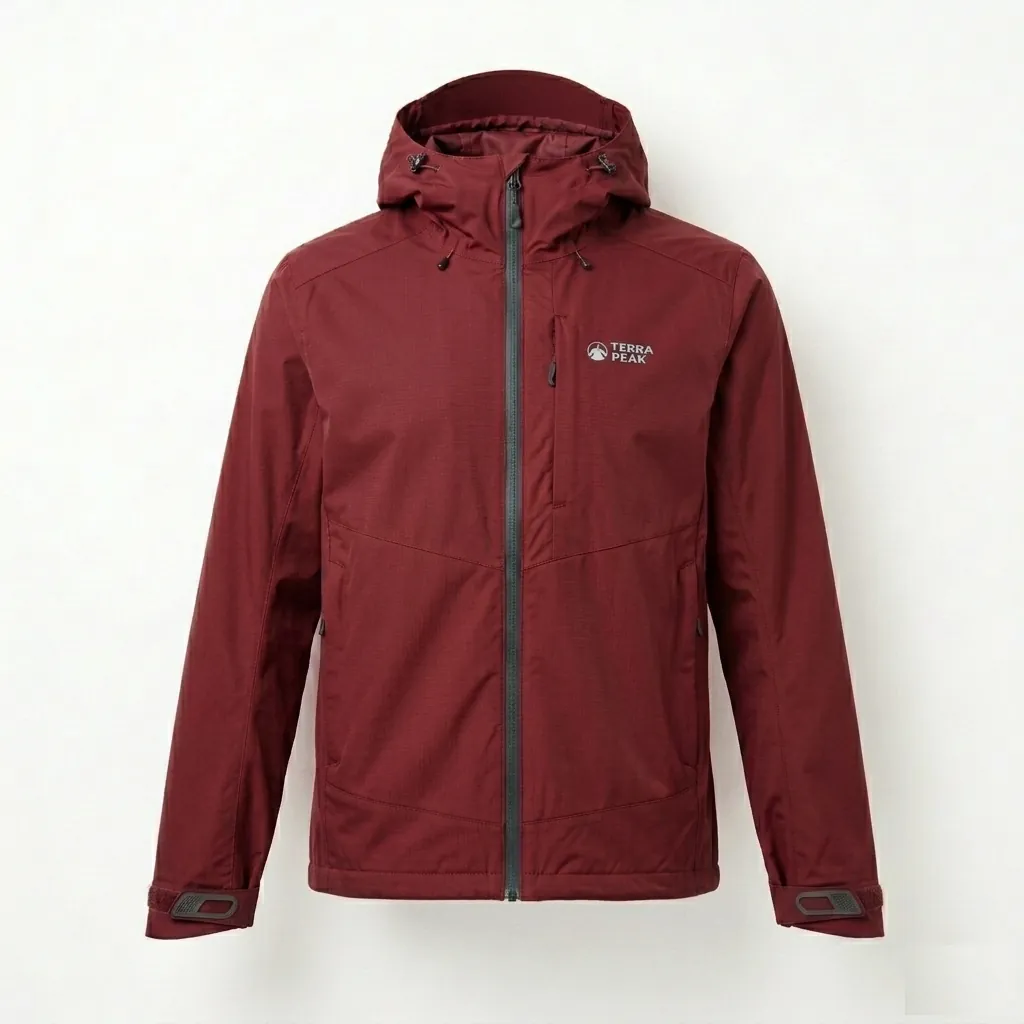 Vertex Merino Long-Sleeve in burgundy