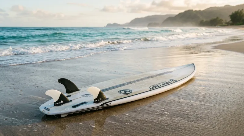 Surfboard on the beach